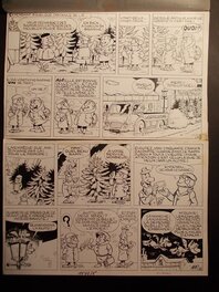 Jacques Devos - JOYEUX NOEL ! « Circuit fermé », planche 2, 1967. - Comic Strip