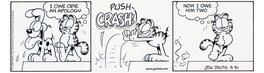 Jim Davis - Strip Garfield 3/31/1998 - Planche originale