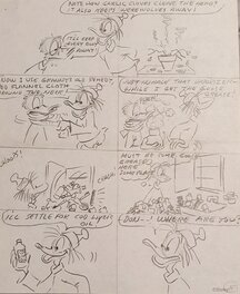 Dick Kinney - Fethry and Donald Duck - Original art