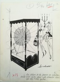 Albert Georges Badert - Lililolu Entoilée - Illustration originale