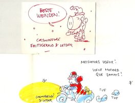 Luc Cromheecke - Carte DE VOEUX - Original Illustration