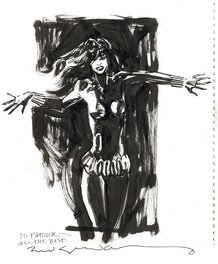 Bill Sienkiewicz - Black Widow by Bill Sienkiewicz - Original Illustration