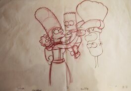 Matt Groening - Les Simspons - Planche originale