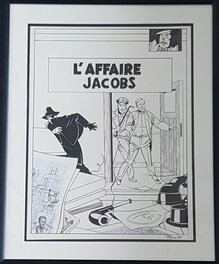 Couverture originale - Blake et Mortimer - L'affaire Jacobs - projet couverture