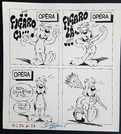 Henri Dufranne - Gai Luron - Opéra - planche - Comic Strip