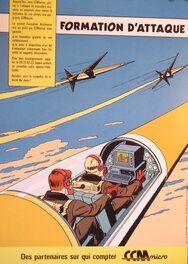 Publicité CCM Micro - Ted Benoit Blake et mortimer - Formation d'attaque Publicité CCM Micro - Ted Benoit Blake et mortimer - Formation d'attaque