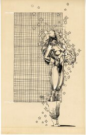 Arthur Adams - Pin up super héroine - Illustration originale
