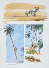Joël Alessandra - Côte arabique - Les Voyages d'Ibn Battûta - Planche originale