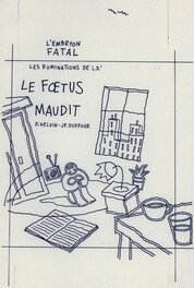 Jean-Pierre Duffour - Les Ruminations de LD - Couverture : Le Foetus Maudit - Couverture originale