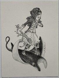 Jeremy Bastian - Jeremy Bastian - Cursed Pirate Girl Manta Ray - Original art