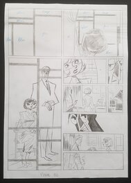 Antonio Lapone - La fleur dans l’atelier de Mondrian - planche - crayonne - Comic Strip