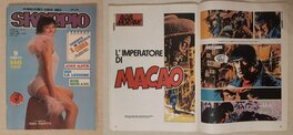 Mais également parmi les 15 premières planches de « L’Imperatore di Macao » dans le n°41 de la revue italienne SKORPIO, publiée en 1982.