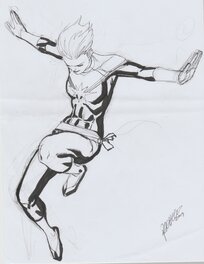 Carlos Pacheco - Captain Marvel - Original art