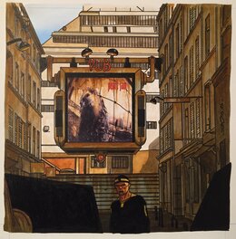 Stéphane Dubois - Dubois, Musique A SUIVRE, illustration Groupe de Rock Pearl Jam, VS, 1994. - Planche originale