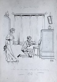 Asy - Le fiancé très myope - Original Illustration