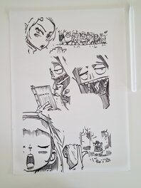 Comic Strip - Planche Encrée Manga Dofus Arena Tome 3