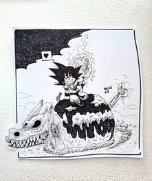 oTTami - Dessin original de l'Inktober 2018 : Dragon Ball Son Goku - Original Illustration