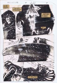 Bill Sienkiewicz - New Mutants #18 page 25 by Bill Sienkiewicz  Demon Bear - Illustration originale