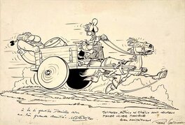 Albert Uderzo - Asterix obelix jolitorax - Original Illustration