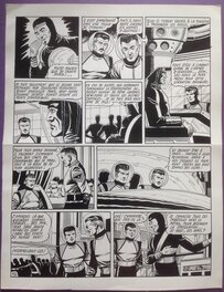 Giordan Planche Originale 10 de Meteor 90 La Terre est Folle - Bd Artima 1960 Giordan Planche Originale 10 de Meteor 90 La Terre est Folle - Bd Artima 1960