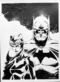 Scott Williams - Scott Williams - Batman & Catwoman - Original Illustration