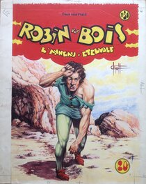 Original Cover - Chott Robin des Bois 31 Couverture Originale . Éo Pierre Mouchot 1950 .