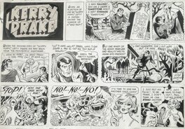 Alfred Andriola - Kerry Drake LSD drug trip Sunday !?! - Comic Strip