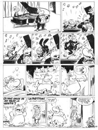 Serge Carrère - Planche 122 noir et blanc d'Achille Talon tome 03 : Achille Talon est proche du peuple - Comic Strip
