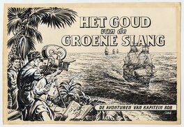 Pieter Kuhn - Het Goud van de Groene Slang book cover - Planche originale