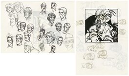Bruno Gazzotti - Recherches pour le personnage de Danny Clearwater, Lève-toi et meurs (Soda 7) - Original art
