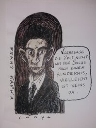 Caryl Strzelecki - Franz Kafka - Illustration originale