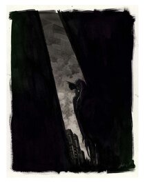 Christophe Chabouté - Hommage à Batman - Illustration originale