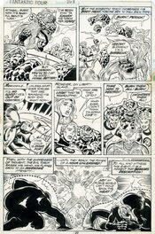 Joe Sinnott - Fantastic Four - team and monsters - Comic Strip