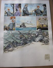 Enrique Breccia - Les Sentinelles  Planche 62 tome 3 AVRIL 1915 YPRES - Planche originale