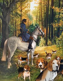 Jacques Terpant - Beagles - Illustration originale