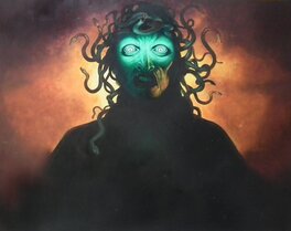 Les Edwards - Clash of the Titans : Medusa - Illustration originale