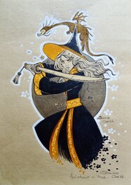 Ood Serrière - Sabre et Dragon - Original Illustration
