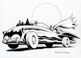 Ramona Fradon - Batmobile - Comic Strip