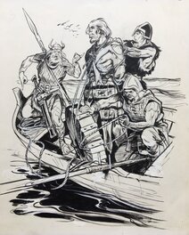 Pierre Forget - Harald le Viking - Illustration originale