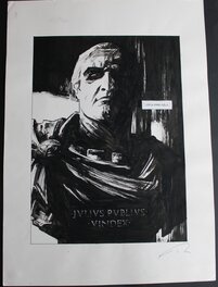 Robin Recht - Le troisième testament - Julius - planche 7 bis - Illustration originale