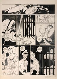 Cyril Trichet - Planche noir et blanc 12, Les Arcanes du Midi-Minuit tome 6 : L'Affaire du détenu 3491 - Comic Strip