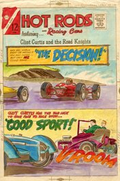 Jack Keller - Hot Rods and Racing Cars #79 - Original art