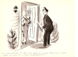Doris Matthews - Policeman - Illustration originale