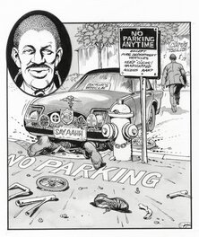 George Woodbridge - "Parking Doctor" MAD#270 - Illustration originale
