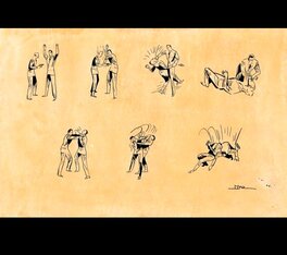Alfred Mazure - Maurice van Nieuwenhuizen / Dick Bos illustrations - Planche originale