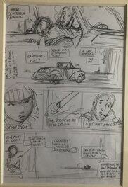 Bruno Le Floc'h - Crayonné page 19 Sait germain puis rouler vers l’ouest - Original art