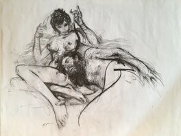 René Follet - Samson et Dalila - Original art