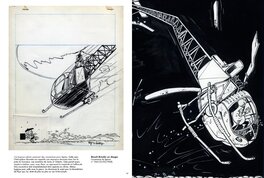 L'Alouette II dessinée par Walthéry dans "Benoît Brisefer" en 1968.
