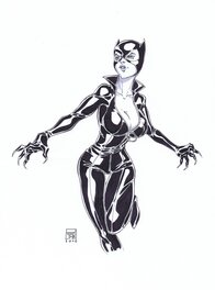 Philippe Ogaki - Catwoman par Ogaki - Illustration originale