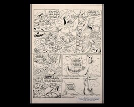Jacques Kamb - Planche de Dicentim le petit franc issue de l'épisode "Viking kong" paru dans PIF gadget - Comic Strip